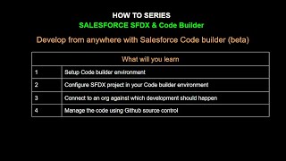 2. Salesforce SFDX I Develop from anywhere with Salesforce Code builder (beta)