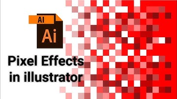 How to create pixel effects in illustrator | Adobe Illustrator Tutorial