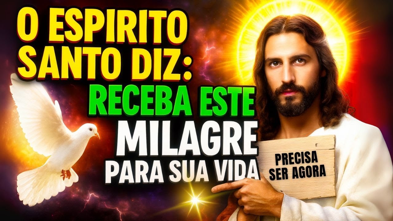 🕊️ O ESPÍRITO SANTO LIBEROU UM MILAGRE PARA SUA SAÚDE HOJE!