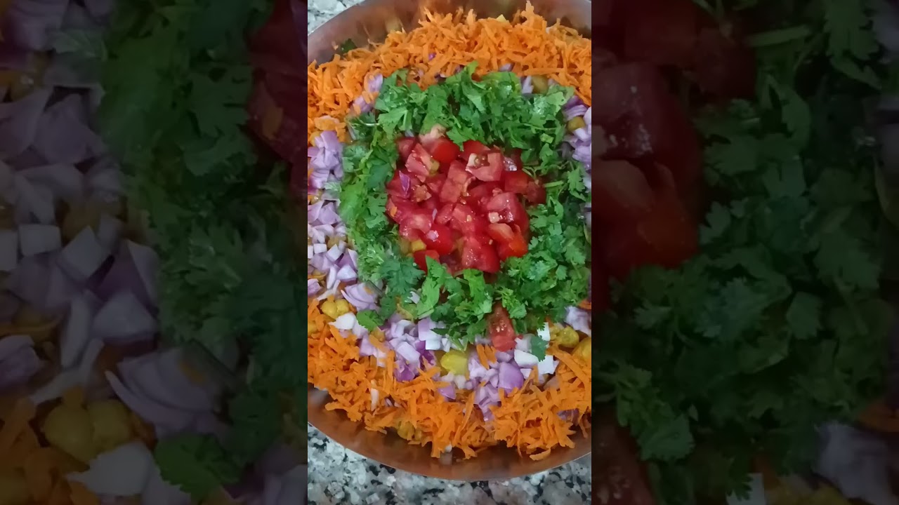 Matar chana chat recipe.