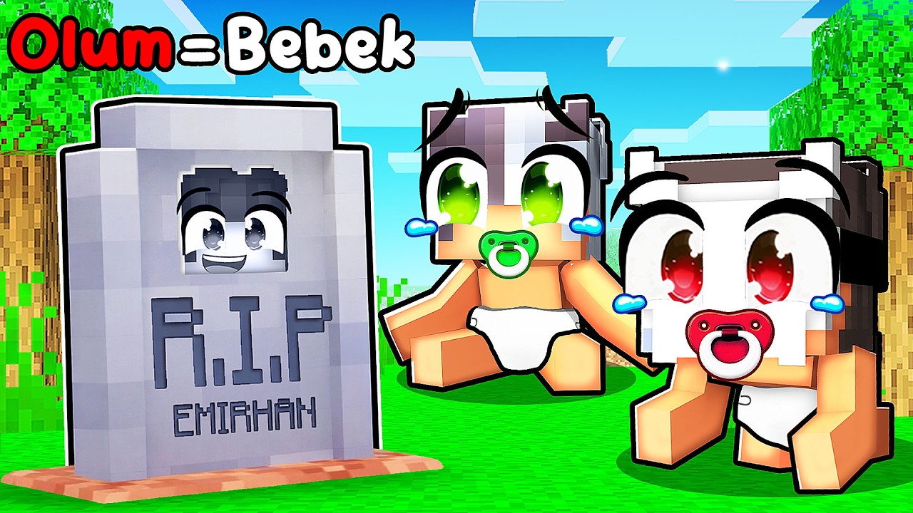 Minecraft AMA Ölürsem Arkadaşlarım Bebeğe Dönüşüyor! 👶