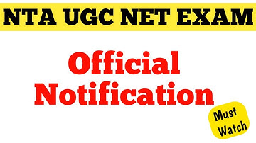 NTA UGC NET Exam New Official Update !! `Must Watch !!