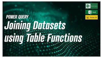 Power Query - Joining Datasets using Table Functions