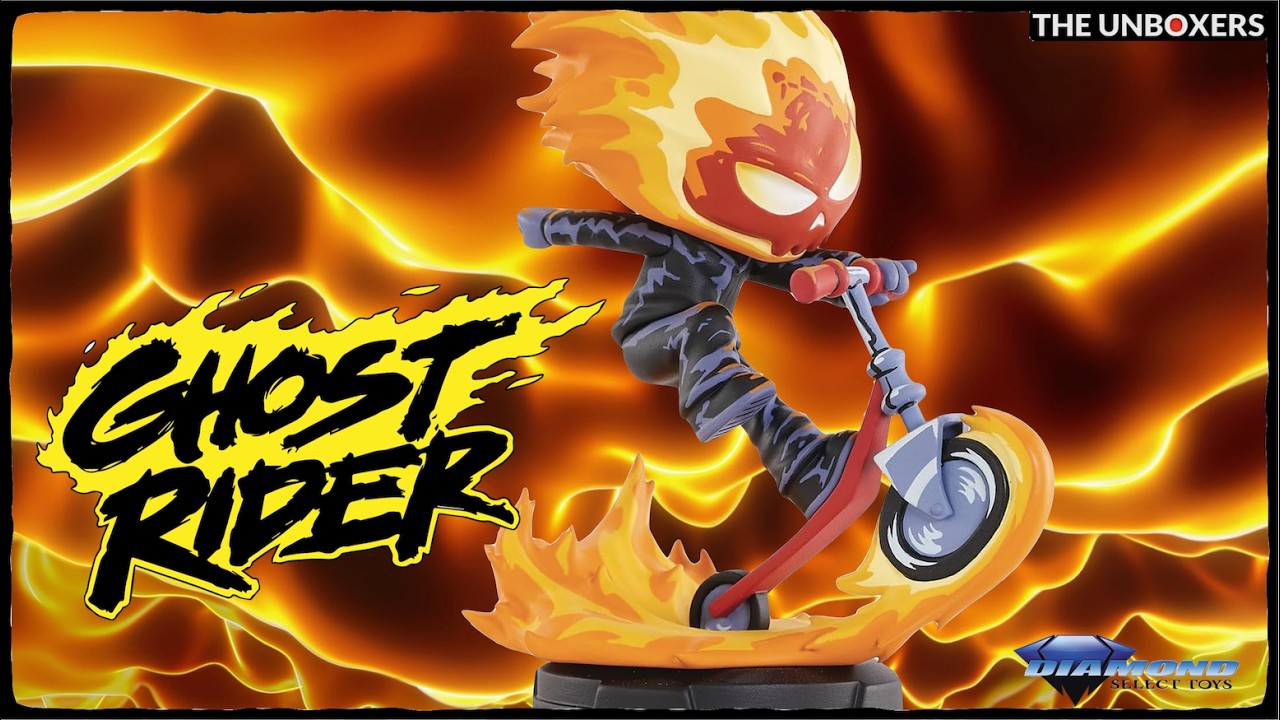 Marvel Animated Style Ghost Rider Statue by Diamond Select - YouTube