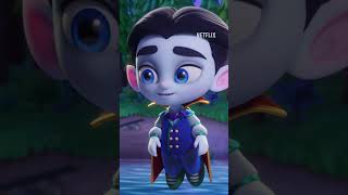 A vampire meets a mermaid?! 🧛🧜 Super Monsters is now playing on Netflix!