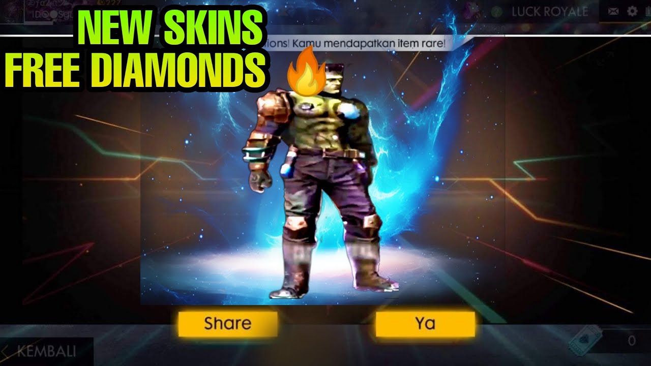 HULK SKIN UNLOCK FREE FIRE BATTLEGROUND NEW UPDATE - 