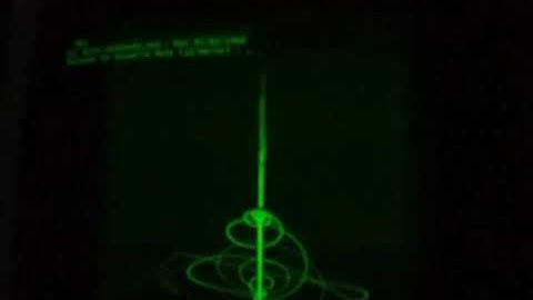 Shutting down an IBM 5151 monitor...