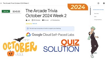 The Arcade Trivia October 2024 Week 2 || Quiz Solution  || #qwiklabs || Arcade 2024
