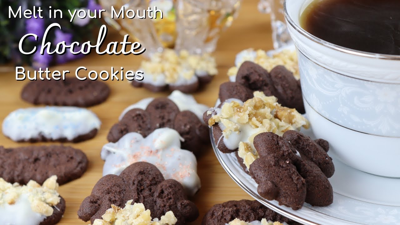 Melt In Your Mouth Butter Chocolate Cookies Using A Cookie Press Gun