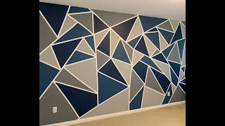 QUARANTINE PROJECT - DIY ABSTRACT WALL PAINTING