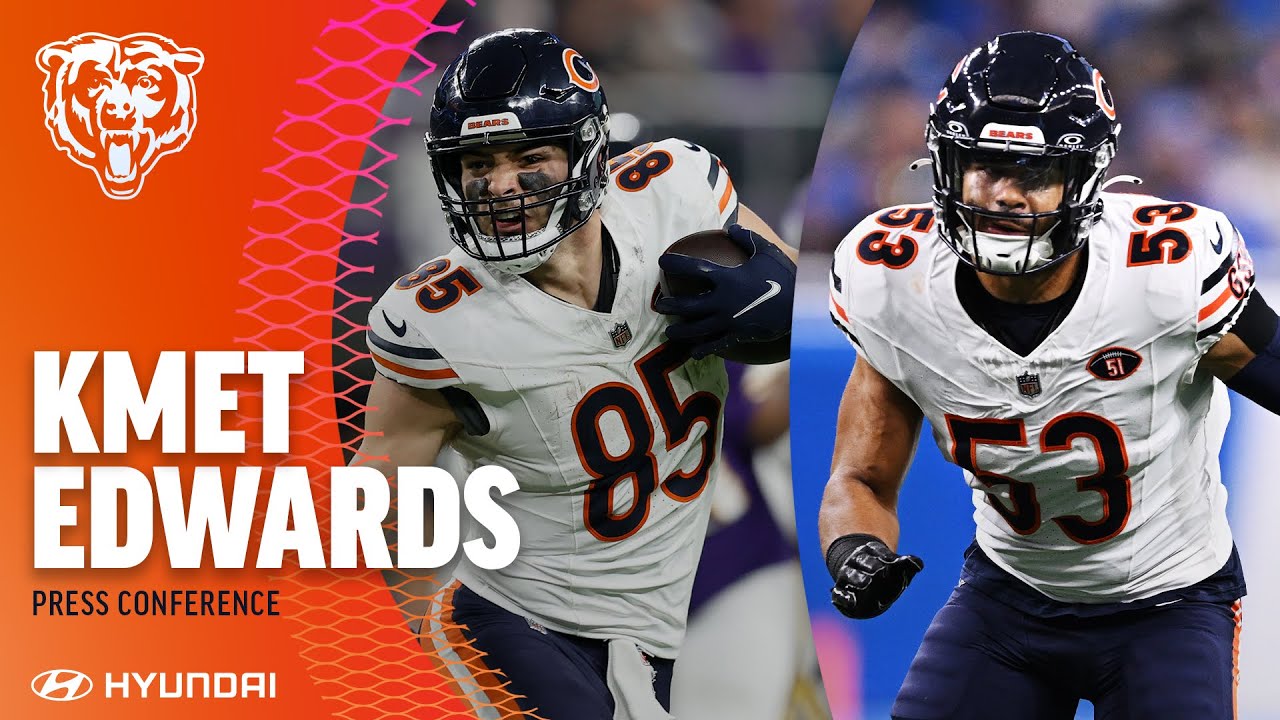 kmet-edwards-look-ahead-to-lions-after-bye-week-chicago-bears-youtube