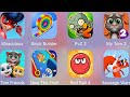 My Talking Tom,Sausage Wars,Brick Builder,Red Ball 4,Save The Fish,Tom Friends /Best 8 Games Of Ipad