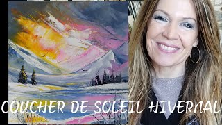 COUCHER DE SOLEIL HIVERNAL par Nelly LESTRADE