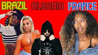 FIRST REACTION TO BRAZILIAN vs ALBANIAN vs FRENCH RAP/HIP HOP/MUSIC 🇧🇷 🇦🇱 🇫🇷