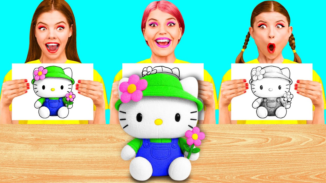 絵がうまいのはどっち？| 驚くべき創造的なトリック AZaZa Challenge