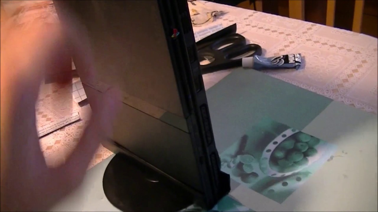 Making a PS2 Slim vertical stand YouTube