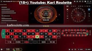 20€ to 300€ and then to 0€ at V.I.P.  AUTO ROULETTE, EVOLUTION GAMING,