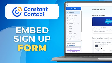 How To Embed Constant Contact Signup Form  | 2025 | Step-by-Step