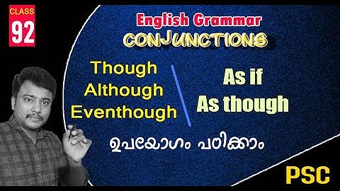 ☑️CONJUNCTIONS in English for Kerala PSC/SSC/RRB I Subordinating Conjunctions