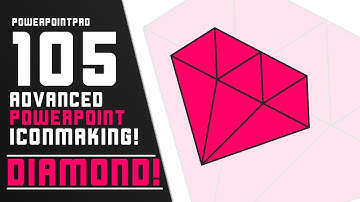 Design a Diamond! Advanced PowerPoint Icon making! (Microsoft PowerPoint 2013) | PowerPoint Pro
