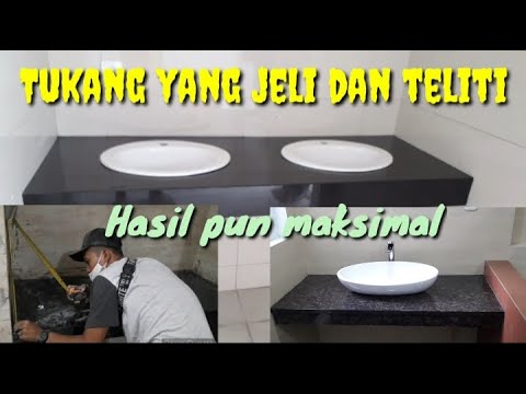 Video: Meja Kamar Mandi Marmer: Meja Marmer Cor Dan Model Lain Untuk Wastafel Kamar Mandi