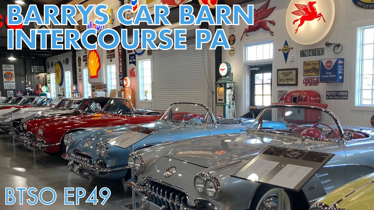 Barrys Car Barn Classic muscle car collection in Intercourse, PA