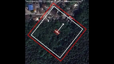 Drone Flight Simulation with Google Sattlelite Map