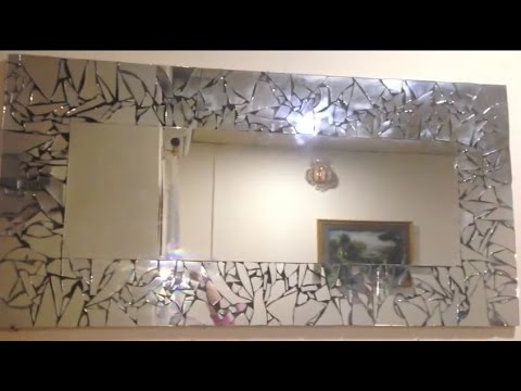 Easy Mirror Frame DIY with Mosaic Tiles