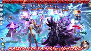 Saint Seiya: Awakening (KOTZ) - Thanatos & Seraphina in Current PvP Meta! Massive AOE DMG + control!