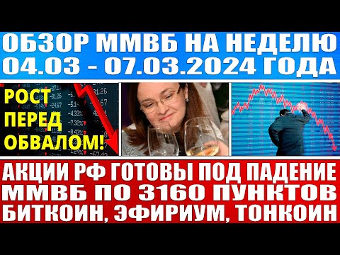 Гигантский обзор рынка / Акции РФ краткосрочно будут падать Ммвб по 3160 / Bitcoin Toncoin Ethereum
