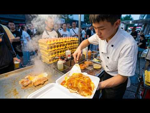 Sizzling Sensation! China's Incredible Hand-Pounded Pork Street Food!
