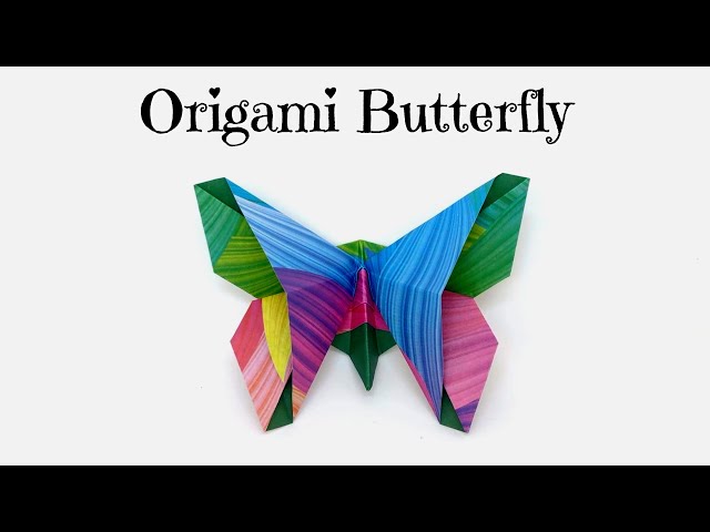 Origami Butterfly - The Easiest and Best Way to Make It - Nerdy Mamma