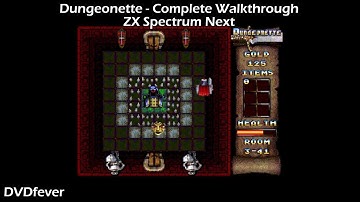 Dungeonette - Complete Walkthrough - ZX Spectrum Next - DVDfeverGames