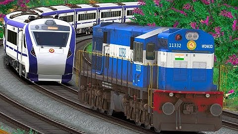 WDM3D RESCUE VANDE BHARAT EXPRESS | BUMPY RAILROAD | RAILWORKS 3 | INDIAN TRAIN SIMULATOR GAMEPLAY