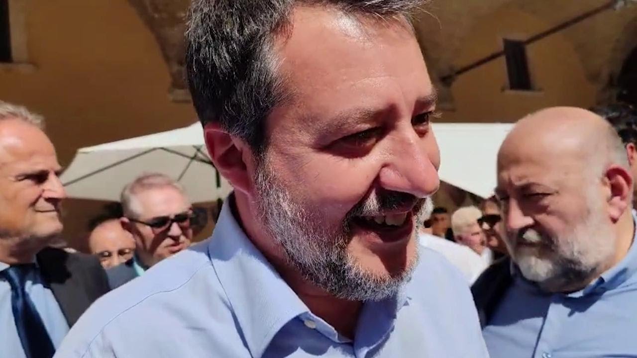 SALVINI contestato ad Ascoli su GAZA, lui replica: 