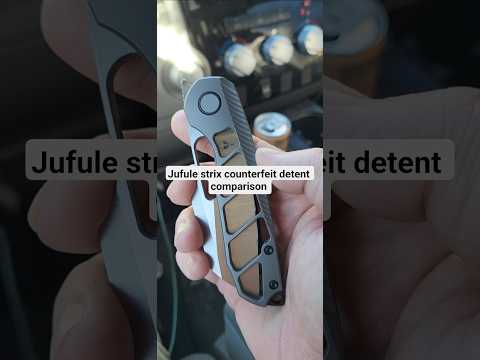 jufule strix clone knife detent hole comparison counterfeit