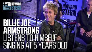 Billie Joe Armstrong Listens to Tape of Him Singing at 5 Years Old