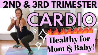 30 Minute HOT PRENATAL CARDIO WORKOUT (Best for 2nd Trimester and 3rd Trimester of Pregnancy)