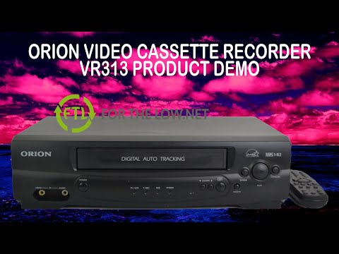 ORION VR313 VIDEO CASSETTE RECORDER AND PLAYER PRODUCT DEMO