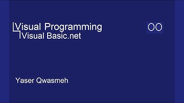 Learn VB.net In Arabic 2021 | 00 | introduction