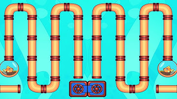 Save the Fish Game || Pull the Pin || All Levels 451-460 fishdom ##39