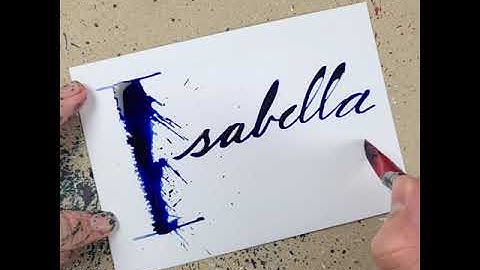 Splatter Calligraphy Name Request no.171