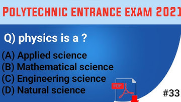 polytechnic entrance preparation exam 2021|polytechnic questions in English|physics questions|gk