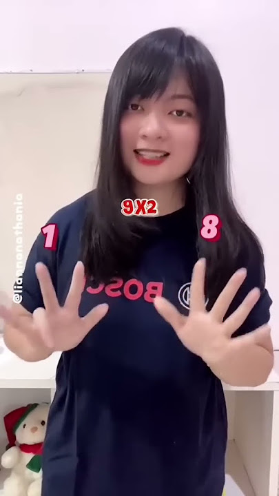 Multiplication Tricks by 9 Using Fingers 😆👐🏻