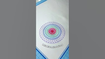 Beautiful Spirograph #spirograph #satisfying #drawing #asmr #pattern #art #viral #fyp #shorts