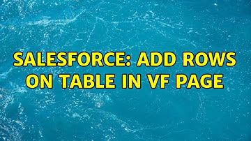 Salesforce: Add Rows on table in Vf page
