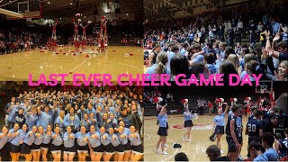 My Last Ever Cheer Basketball Game  American High School Rivalry Game | Exchange Student |