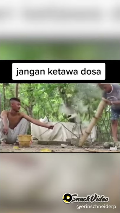 video singkat meriam bambu ngakak