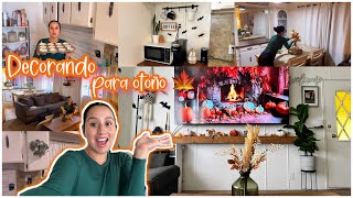 🍁 DECORANDO 🍁 PARA OTOÑO 🎃 con poco dinero Decora conmigo |  les hice 🧁 vlog mamá de 5