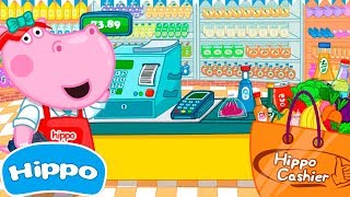 Hippo 🌼 Laden für Kinder 🌼 Supermarkt-Kassierer 🌼 Cartoon Spiel für Kinder screenshot 4